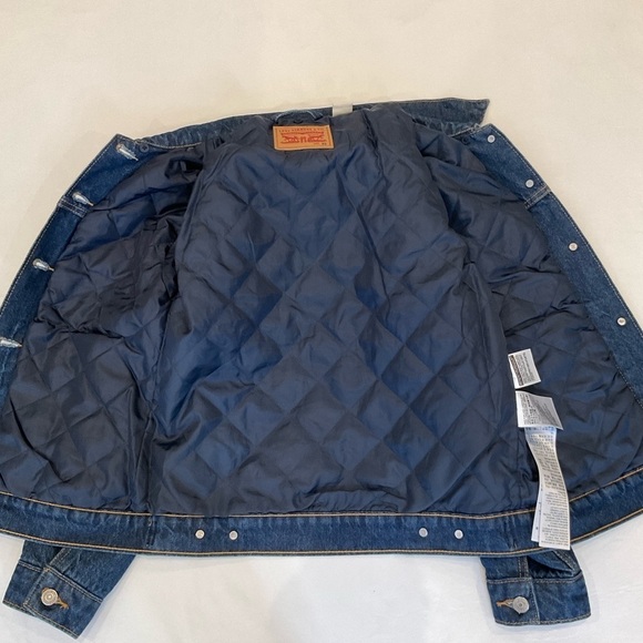 Levi's Insulated Quilted Lining Denim Jacket Size XSmall - Picture 7 of 16